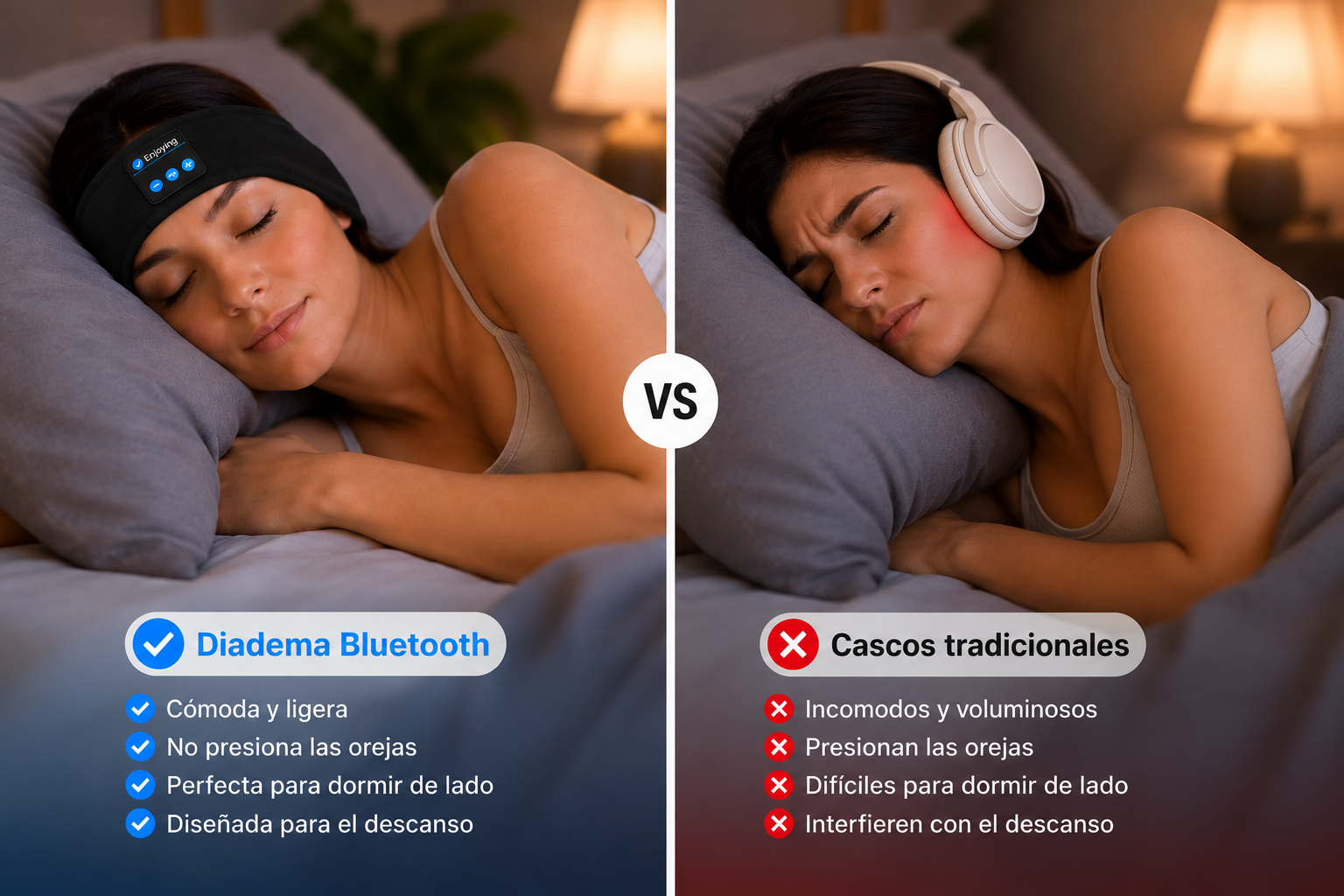 Diadema Bluetooth Para Dormir-Mejora tu calidad de sueño